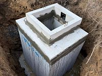 betonová vodoměrná šachta, lesoňovice, db betonové jímky